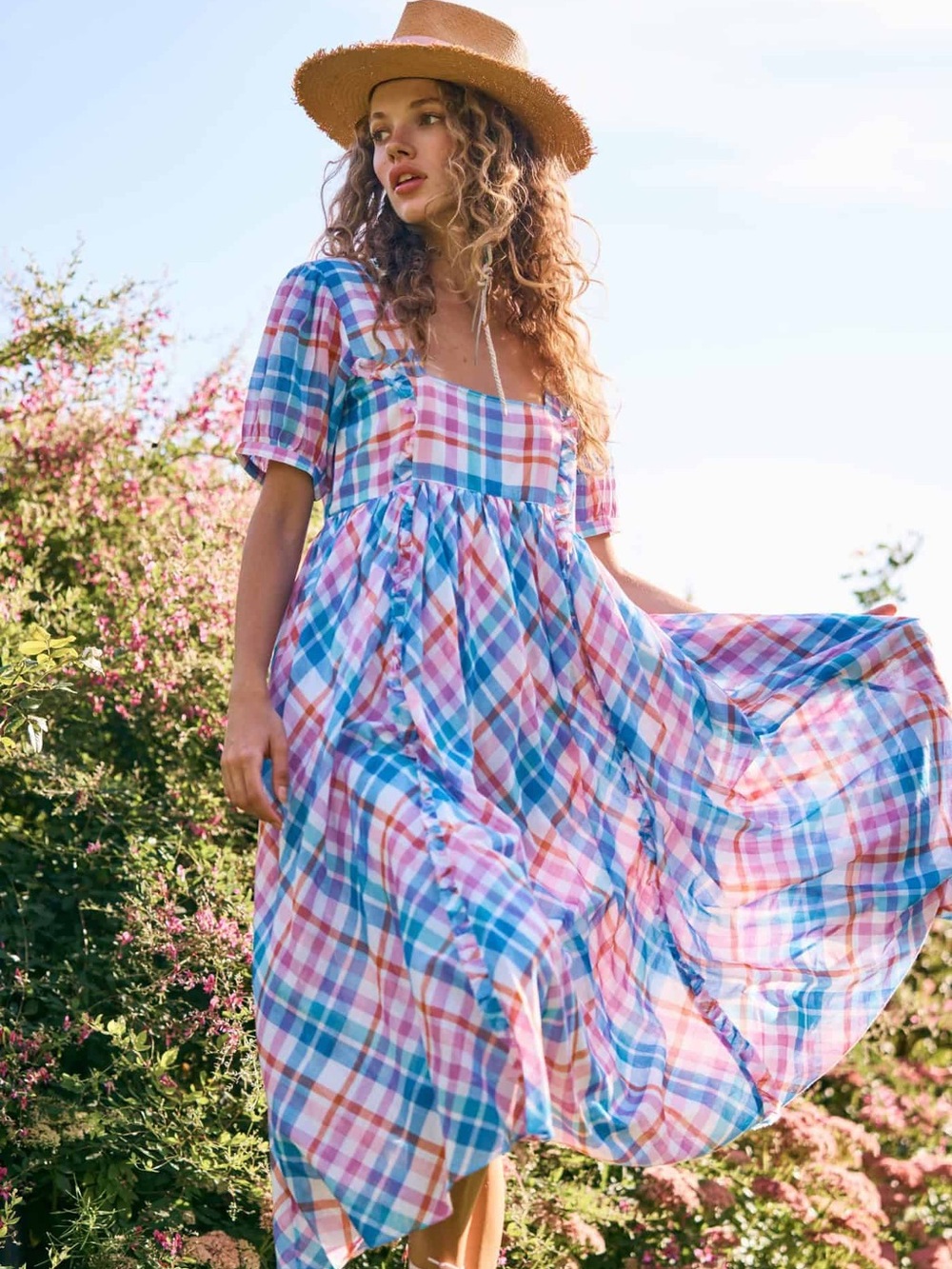 LOVESHACKFANCY Kimball Palid Maxi Dress
